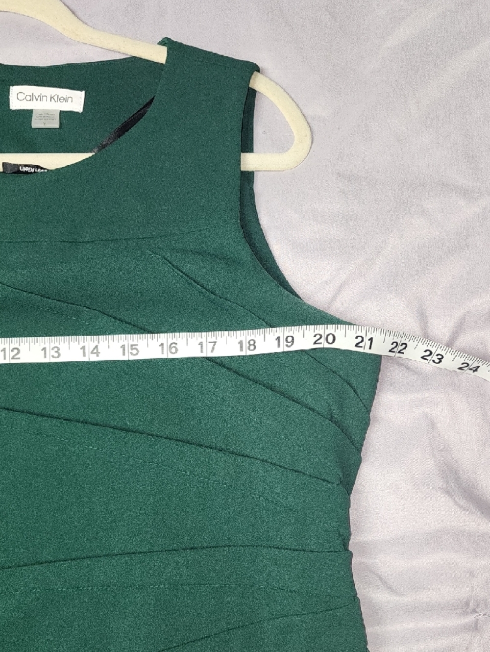 Calvin Klein Emerald Green Sleeveless Sheath Dress - Picture 5 of 6